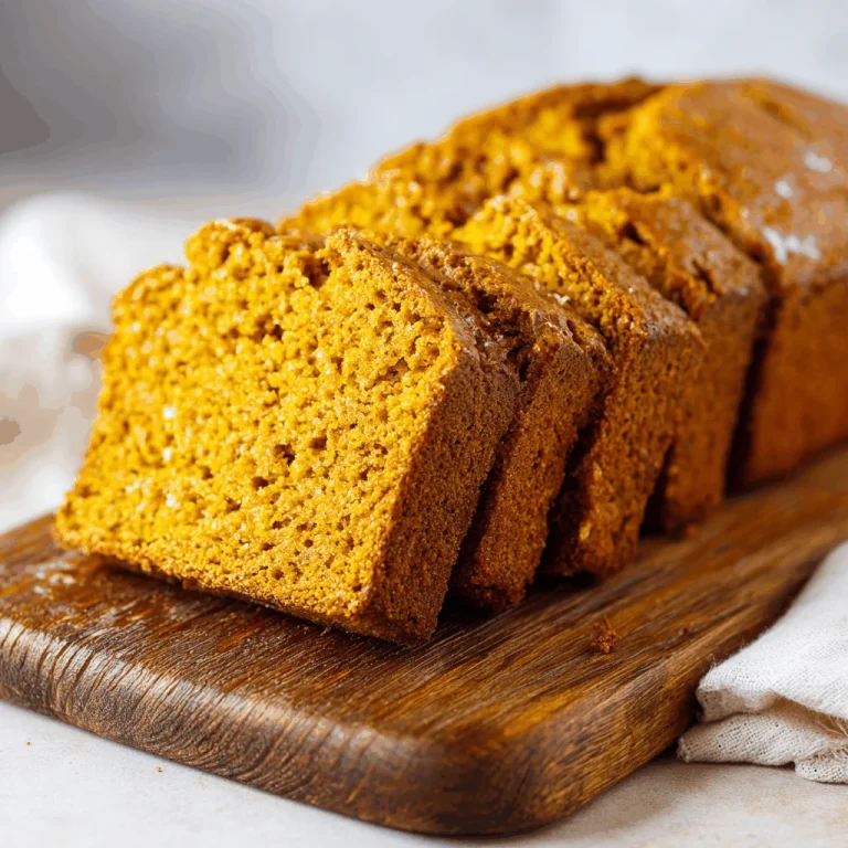 Baking Memories: Grandma’s Pumpkin Bread with Streusel Loaf of Grandma's pumpkin bread with streusel topping and glaze, sliced on a wooden board.