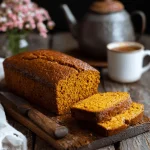 A delicious plate of Pumpkin Bread That’s Moist, Fluffy & Full of Fall Flavor