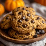 A delicious plate of Pumpkin Chocolate Chip Cookies Recipe