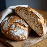 A delicious plate of Pumpkin Sourdough Bread