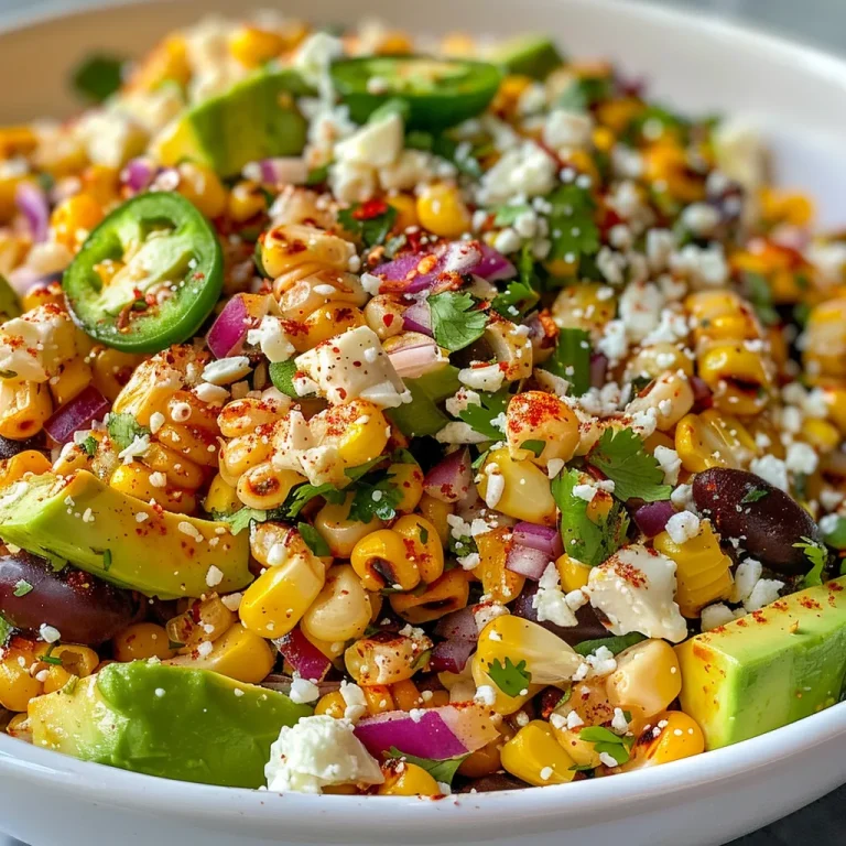 Savoring Summer: A Heartfelt Vegan Elote Salad That Brings Us Together Side view of a gourmet Vegan Elote Salad with black beans and cilantro garnished on top.