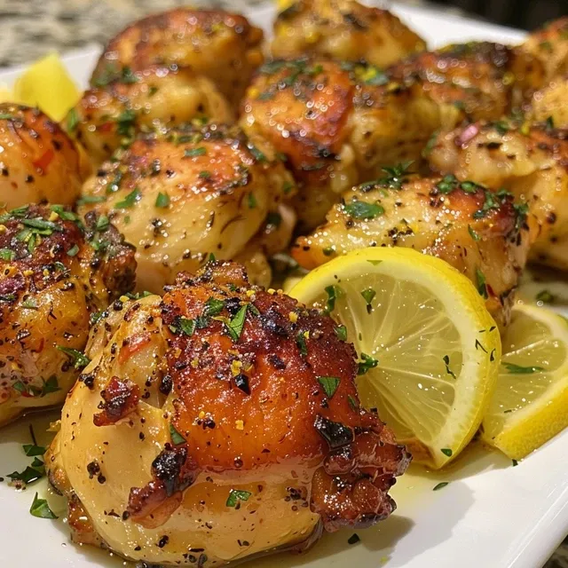 Deliciously cooked chicken bites arranged neatly, highlighting their juicy interior.