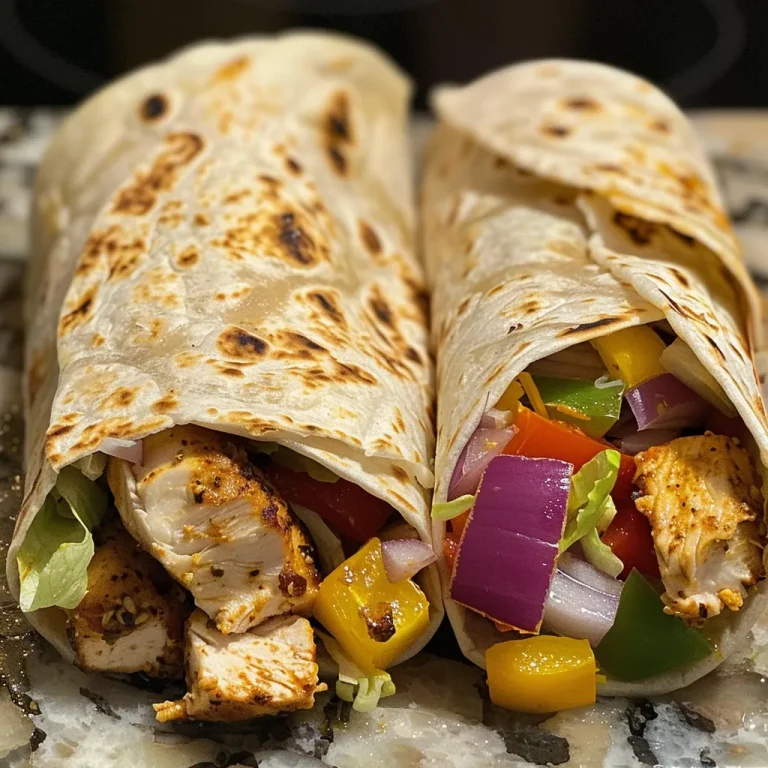 Wrap Yourself in Flavor: Quick and Crispy Southwest Chicken Delights Juicy chicken wraps on a wooden plate, highlighting colorful fillings.