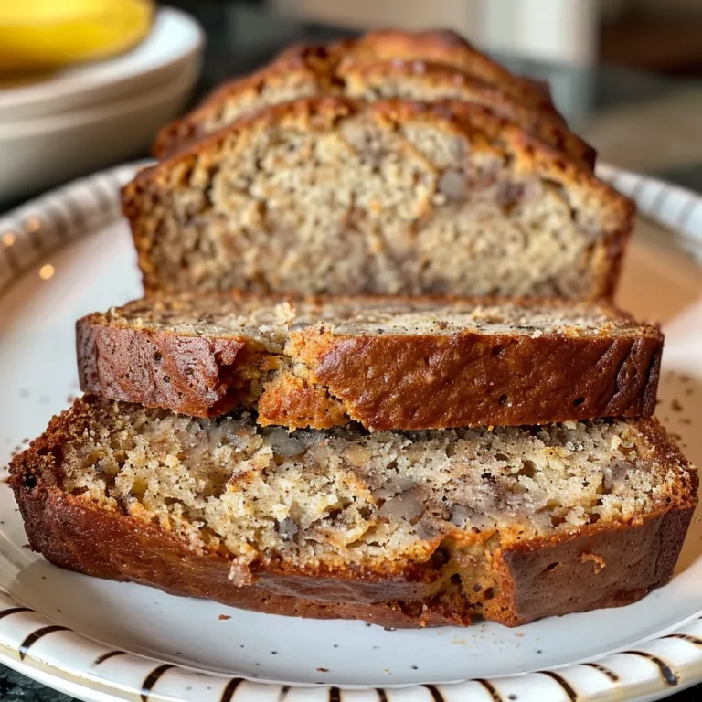 Wholesome Banana Bread: A Slice of Love Without the Gluten Side profile image of freshly baked gluten-free banana bread sitting on a wooden board.