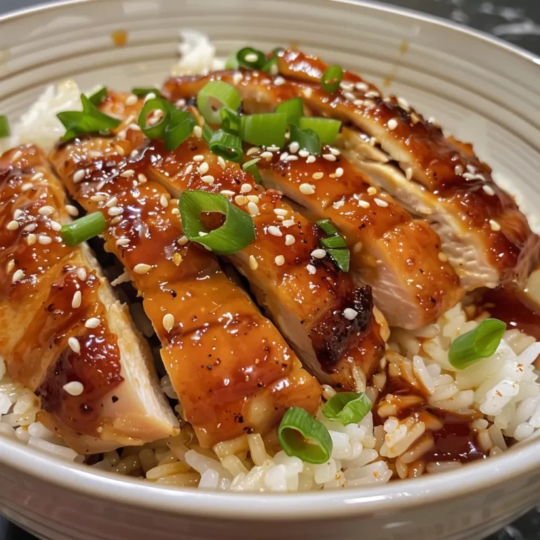 Honey BBQ Chicken Rice: A Family Recipe That Tells a Story A detailed view of Honey BBQ Chicken Rice, featuring diced vegetables and garnished with parsley.