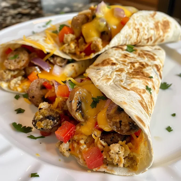 Morning Joy Wrapped in a Tortilla: The Heartfelt Breakfast Burrito Close-up view of a delicious breakfast burrito filled with vegetables and eggs.
