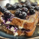 ['Close-up of a Blueberry Mascarpone French Toast Bake, highlighting juicy blueberries and creamy mascarpone.', 'Side view of a rich Blueberry Mascarpone French Toast Bake, showcasing golden bread and fresh blueberries.', 'Delicious Blueberry Mascarpone French Toast Bake with layers of bread, blueberries, and mascarpone cheese.', 'A hearty slice of Blueberry Mascarpone French Toast Bake, topped with fresh blueberries and dusted with powdered sugar.']