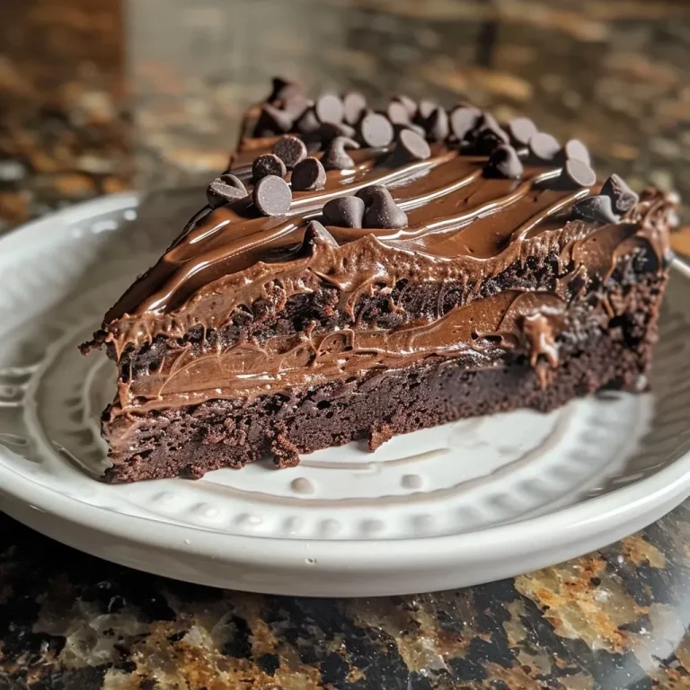 ['A close-up side view of a moist chocolate cookie cake with white chocolate chips.', 'A rich chocolate cookie cake displayed on a plate, showcasing its thick layers and glossy surface.', 'An appetizing slice of chocolate cookie cake with melted chocolate and white chocolate chips visible.', 'A decadent chocolate cookie cake captured in detail, highlighting its soft texture and oozy chocolate.']