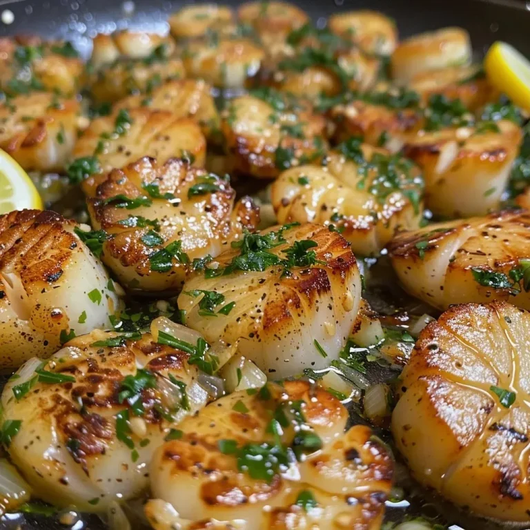 ['Close-up view of juicy seared scallops on a plate with corn purée.', 'Appetizing seared scallops garnished with fresh herbs and served with sweet corn purée.', 'Side view of indulgent seared scallops accompanied by a vibrant smoky corn purée.', 'Deliciously plated seared scallops with a creamy corn base, showcasing fresh ingredients.']