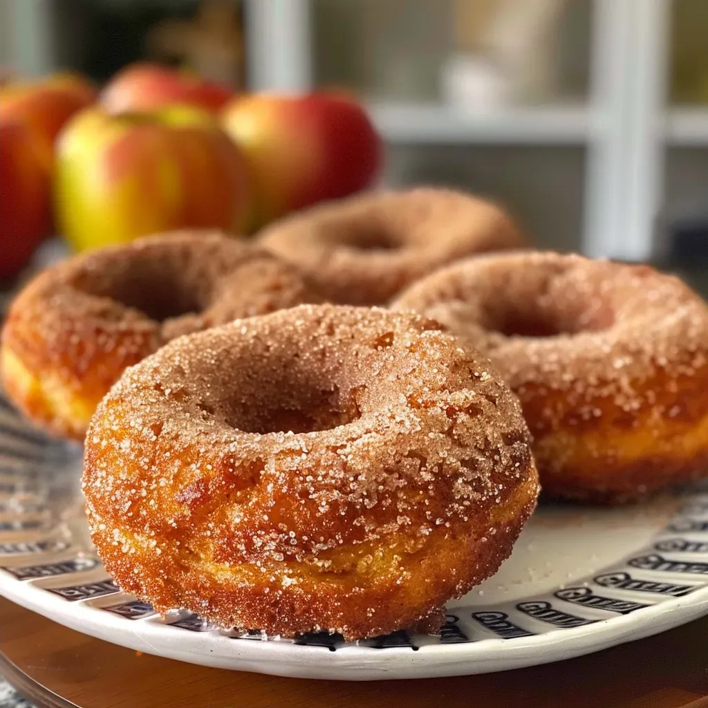 Side view of a sliced Apple Cider Doughnut Cake showcasing its fluffy interior.