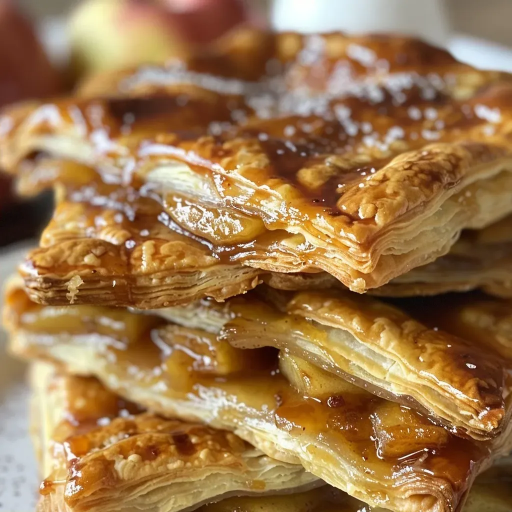 Juicy apple pie bites arranged on a plate, showcasing their crispy exterior.