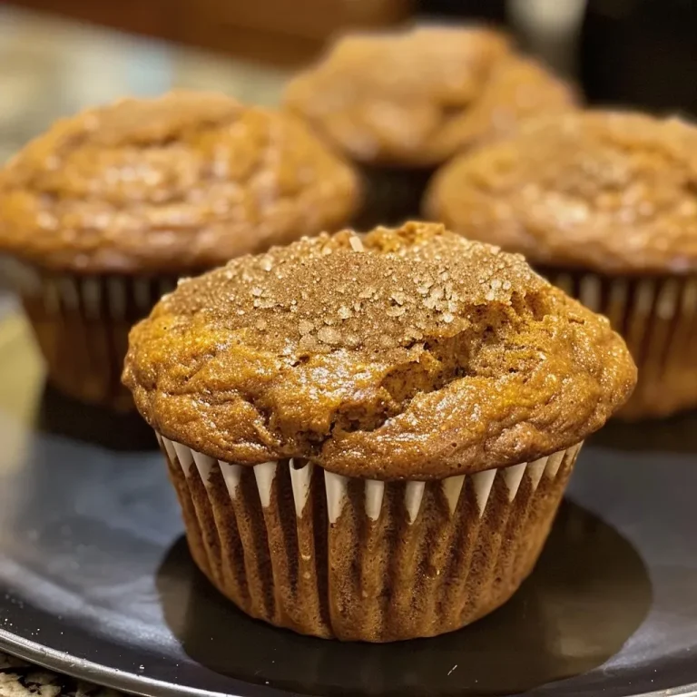 Muffins That Embrace Autumn’s Warmth: A Chai Spice Pumpkin Delight Close-up view of a chai spice pumpkin muffin with a golden-brown top.