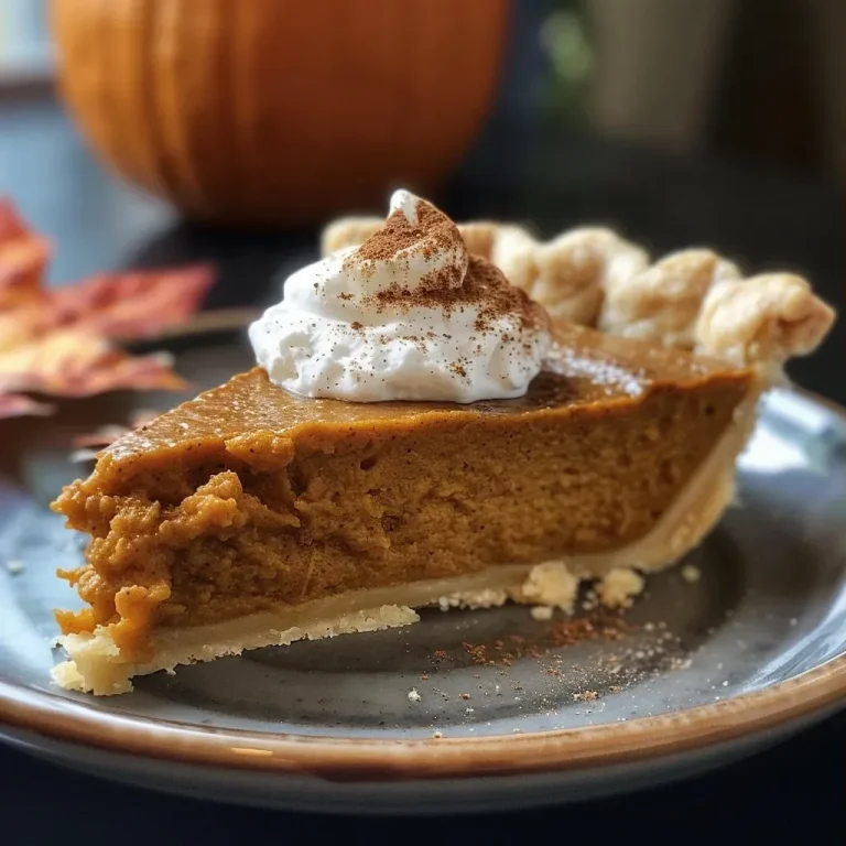 Harvest Memories: Crafting a Classic Pumpkin Pie with Love Close-up of a classic pumpkin pie with a decorative leaf crust.