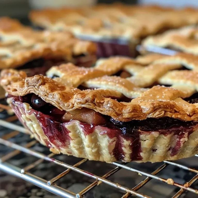 Bite-Sized Memories: Easy Pie Cookies That Bring Joy to Every Gathering Close-up view of Easy Pie Cookies filled with apple, cherry, and blueberry pie fillings.