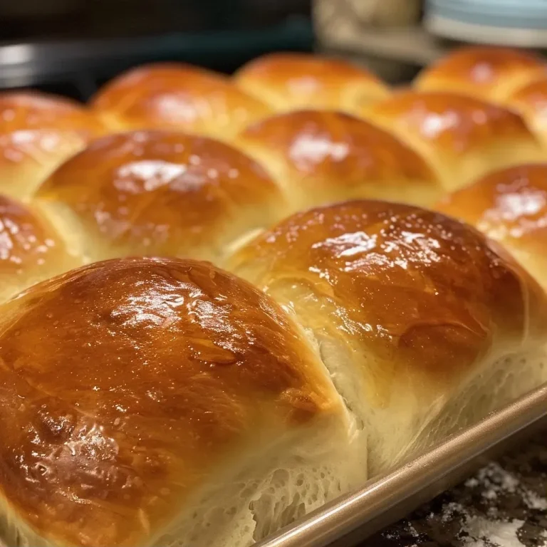 Warm Embraces: The Honey Wheat Dinner Rolls That Bring Us Together Close-up view of golden brown honey wheat dinner rolls on a rustic surface.