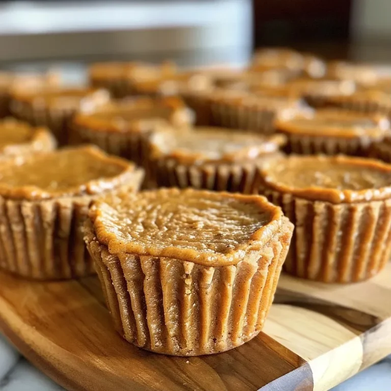 Whispers of Autumn: Mini Pumpkin Pie Cups to Share with Love Close-up of mini pumpkin pie cups with a golden-brown crust, topped with whipped cream.