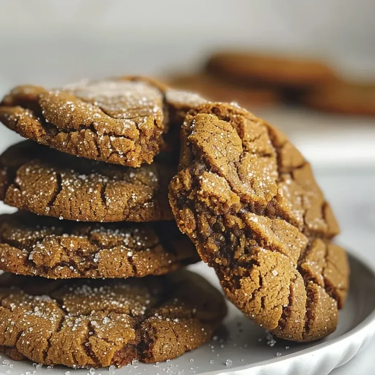 Sweet Memories in Every Bite: The Molasses Crinkle Cookies That Bring Us Together A close-up view of freshly baked Molasses Crinkle Cookies with a golden-brown crust and sugar coating.