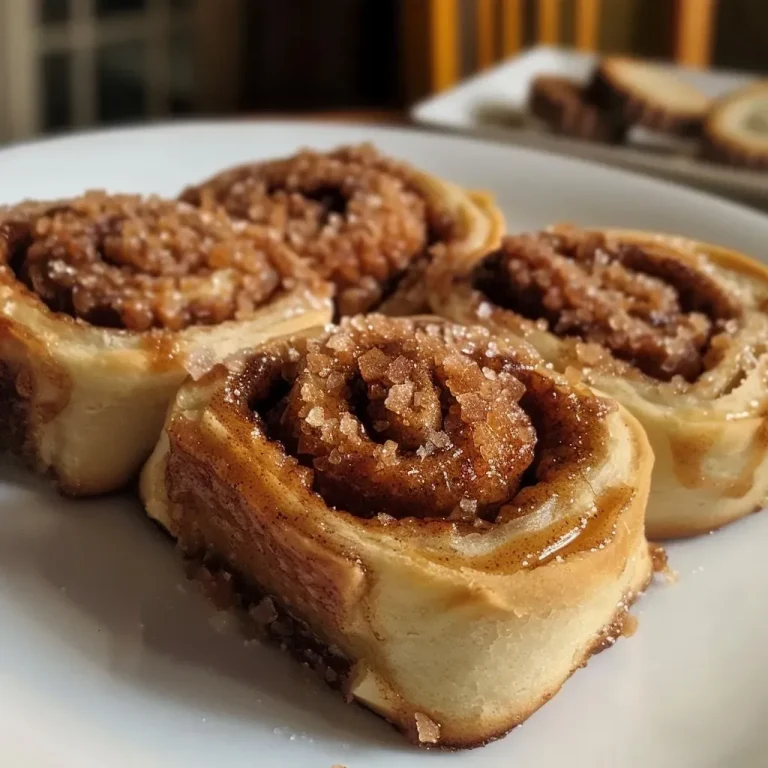 Close-up view of juicy vegan gingerbread cinnamon rolls with a rich glaze.